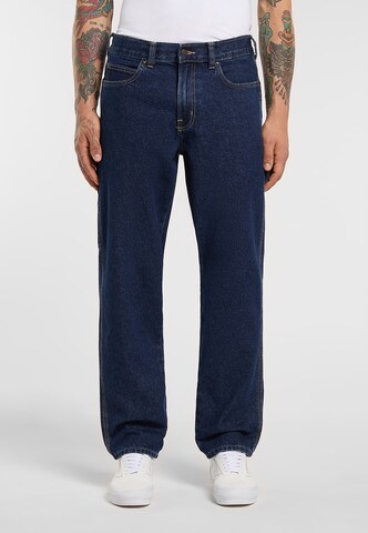 DICKIES Tapered Jeans in Blauw: voorkant