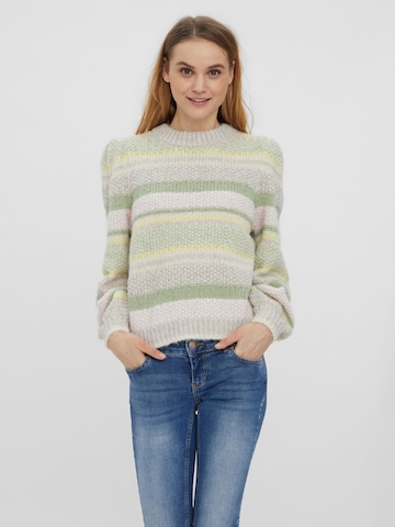 VERO MODA Sweater 'Anne Katrine' in Green: front