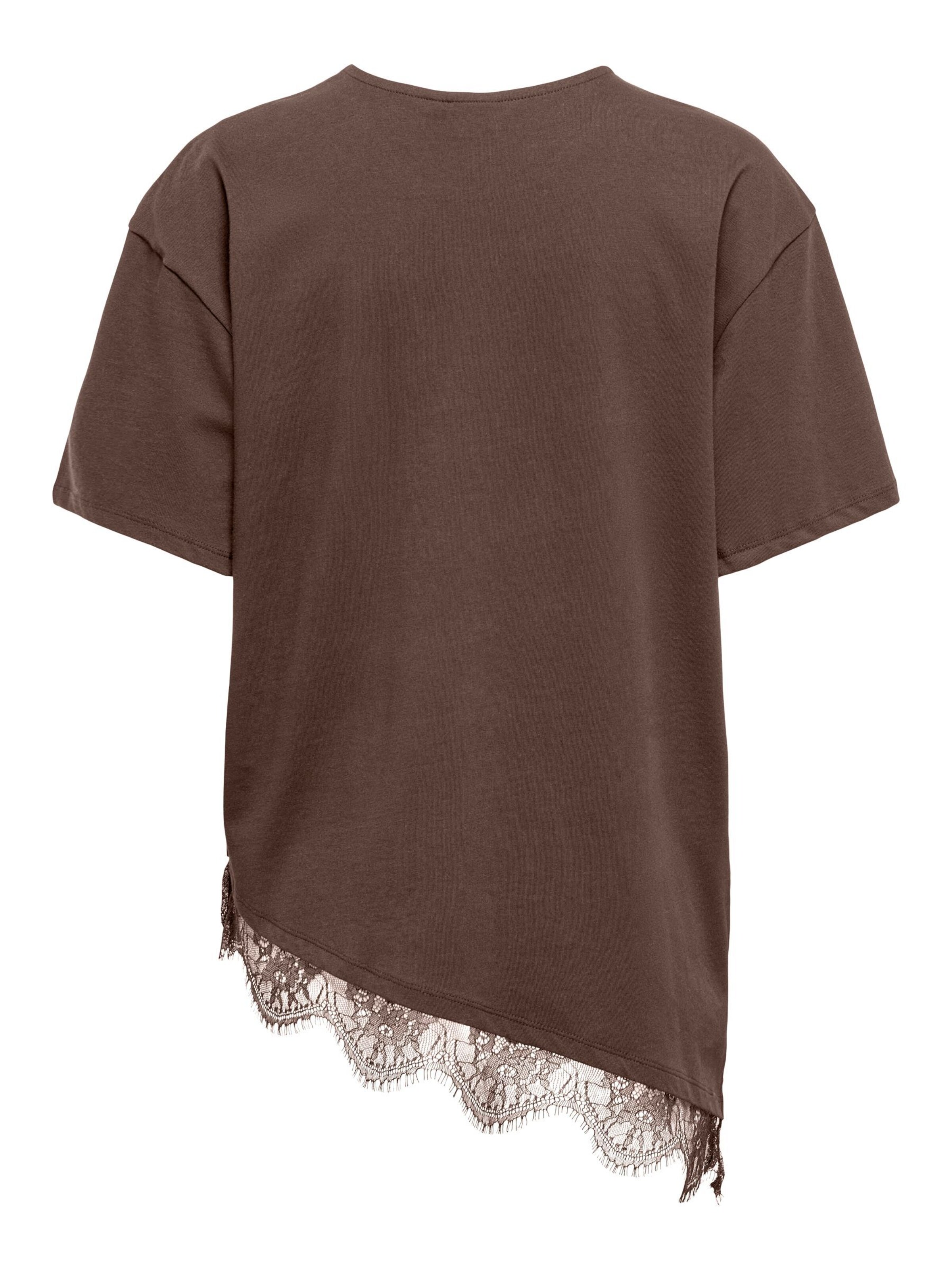 Only Maternity T-Shirt 'OLMCast' in Braun