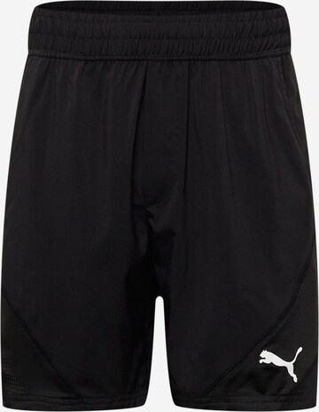 Regular Pantalon de sport PUMA en noir : devant