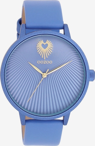 OOZOO Analog Watch in Blue: front