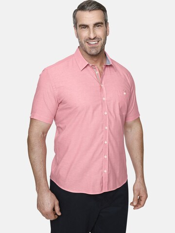 Charles Colby Regular fit Button Up Shirt 'Yven' in Pink: front