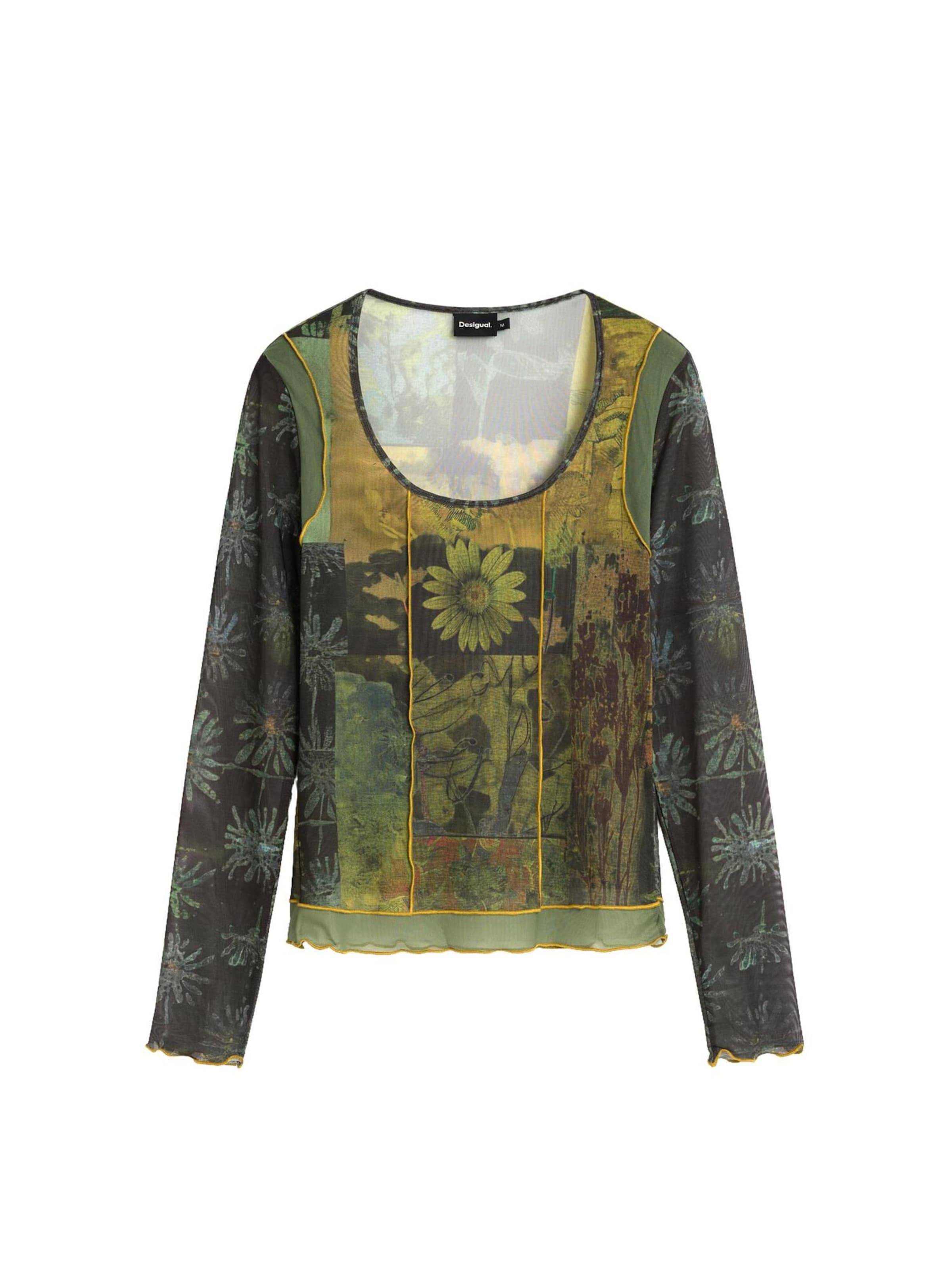 Tricou de la Desigual pe verde: față