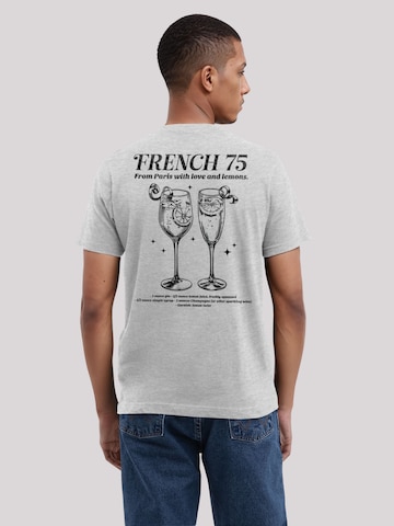 T-Shirt 'French 75 From Paris With Love' F4NT4STIC en gris : devant