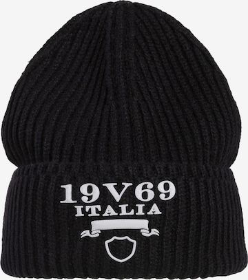 Bonnet 19V69 ITALIA en noir : devant