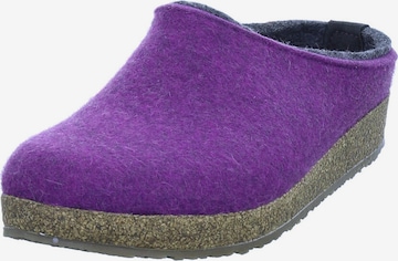HAFLINGER Hausschuh in Lila: Vorderseite