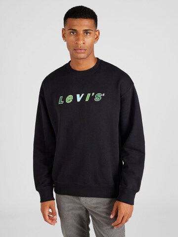 LEVI'S ® Sweatshirt 'Relaxd Graphic Crew' in Blue: front