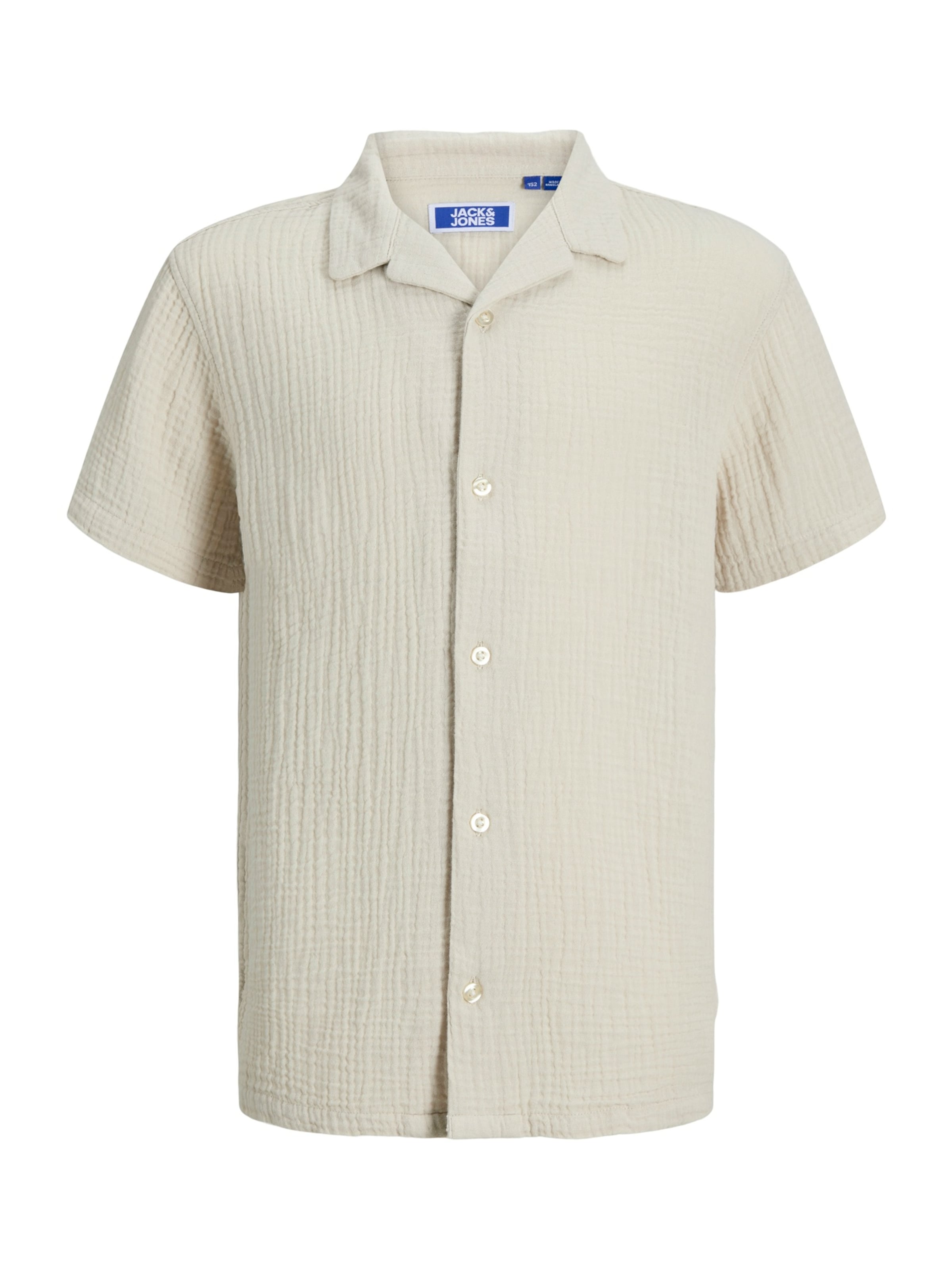 JJ Rebel Regular fit Overhemd 'JREBJASON PATRICK' in Beige: voorkant