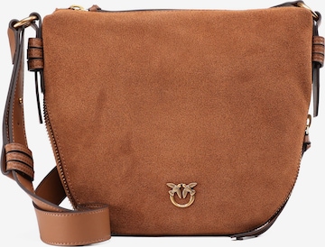 Borsa a tracolla 'Zip Around' di PINKO in marrone: frontale