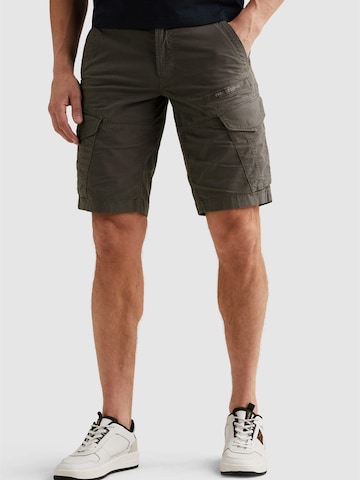 PME Legend Regular Byxa 'Nordrop regular fit cargo shorts' i grå: framsida