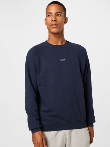 forét Sweatshirt in Blauw: voorkant