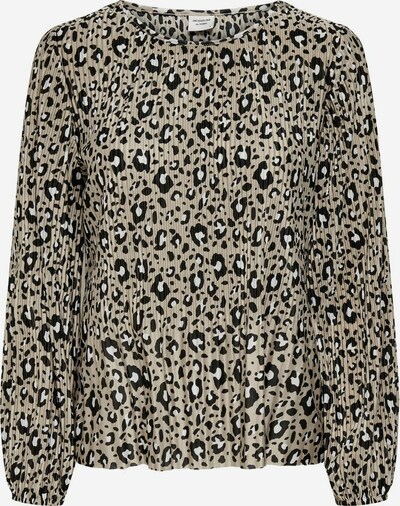 JDY Bluse 'BOA' in hellbraun / schwarz / weiß, Produktansicht