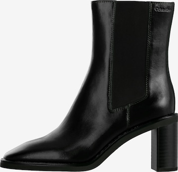 Ghete chelsea de la Calvin Klein pe negru: față