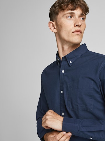 JACK & JONES Rovný strih Košeľa 'Brook' - Modrá