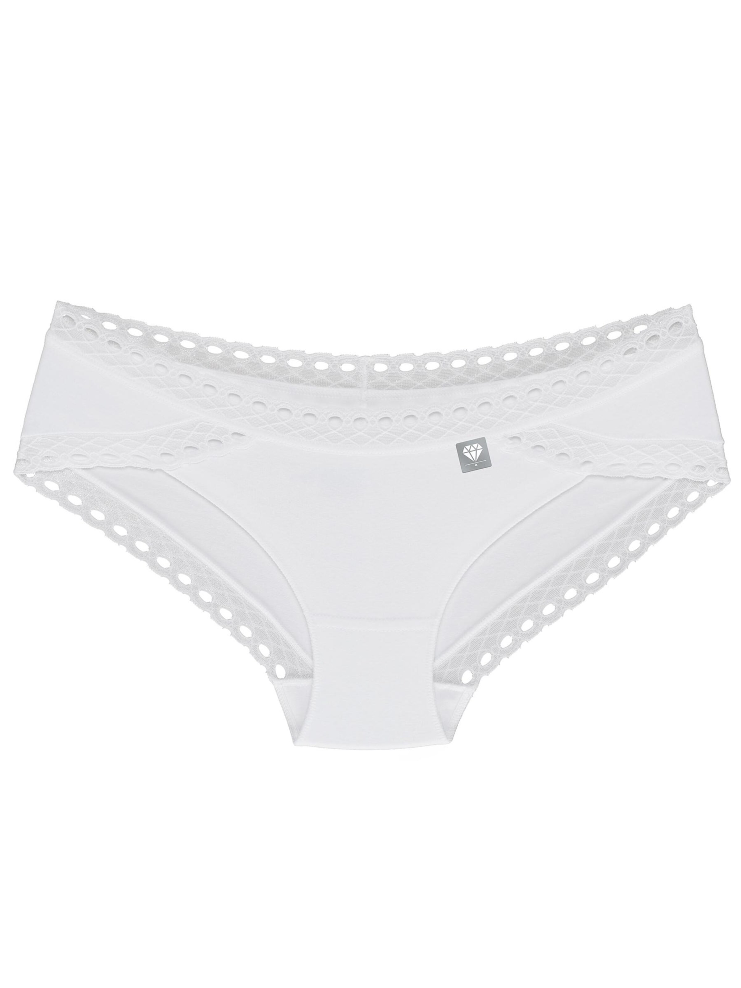 Wolbar Panty 'Diamond 3514' in White: front