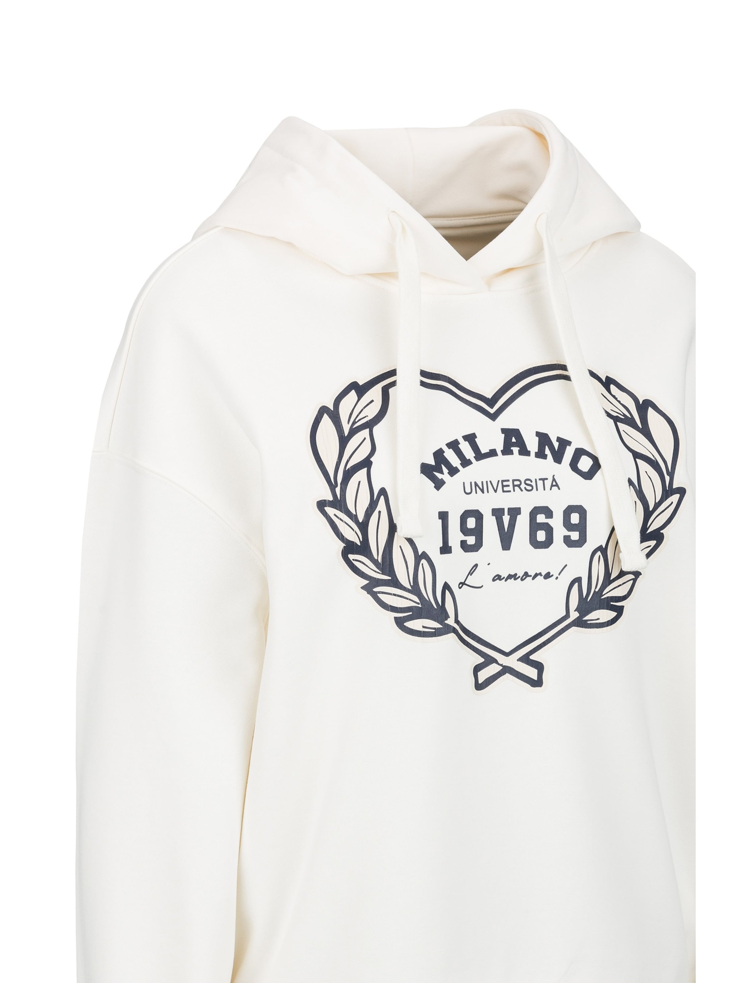 19V69 ITALIA Trui 'Kara College' in Wit