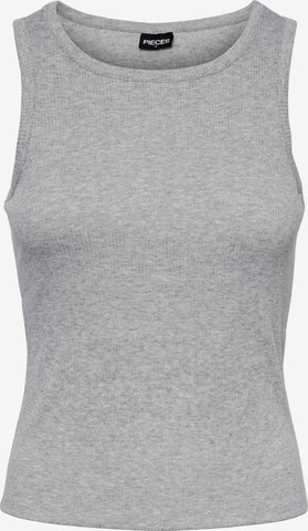 PIECES Top in Grey: front
