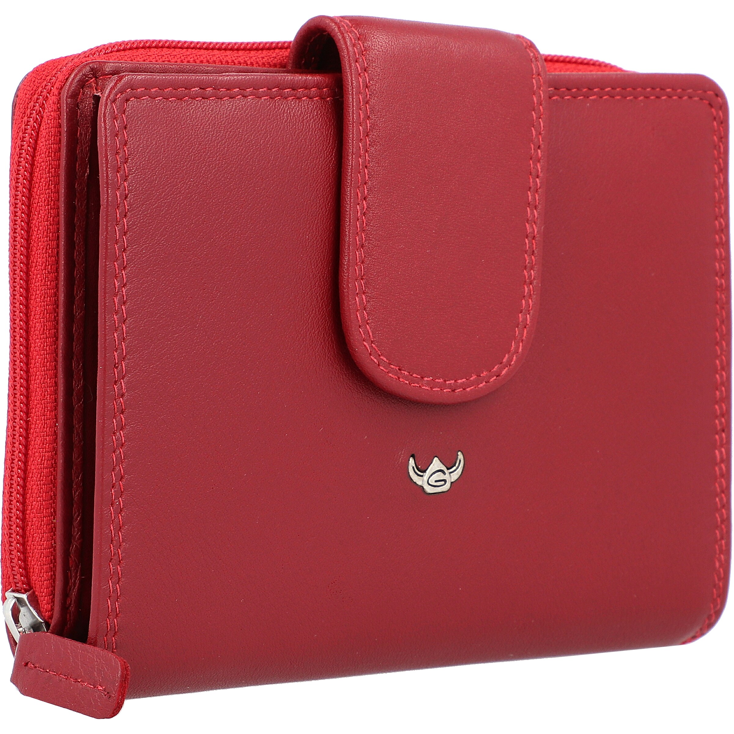 GOLDEN HEAD Wallet in Red