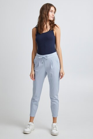 b.young Slim fit Pleat-front trousers in Blue