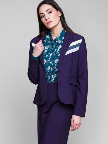 Blazer 'Mind Your Mind' 4funkyflavours en violet : devant