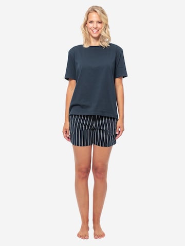 SCHIESSER Pyjama 'Organic Cotton' in Blau