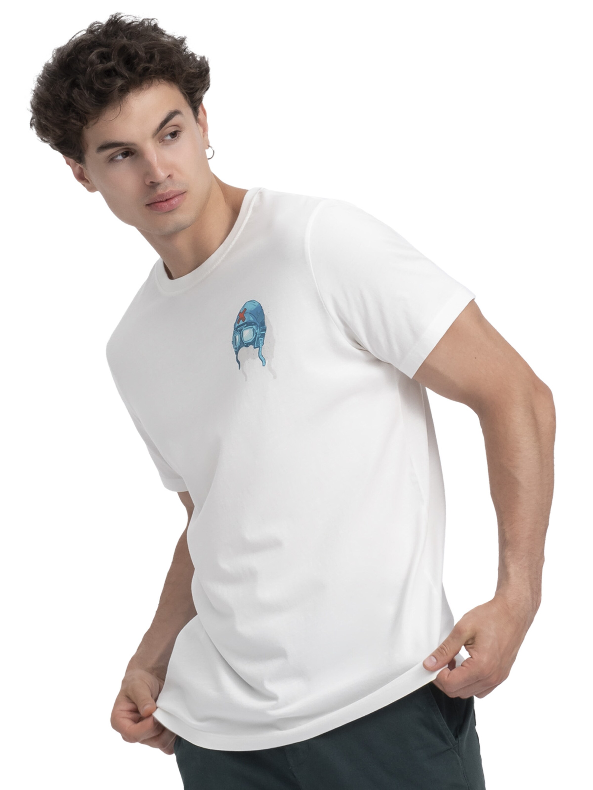 Kaft T-Shirt 'Target' in Weiß