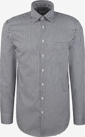 SEIDENSTICKER Zakelijk overhemd 'Schwarze Rose' in Blauw: voorkant