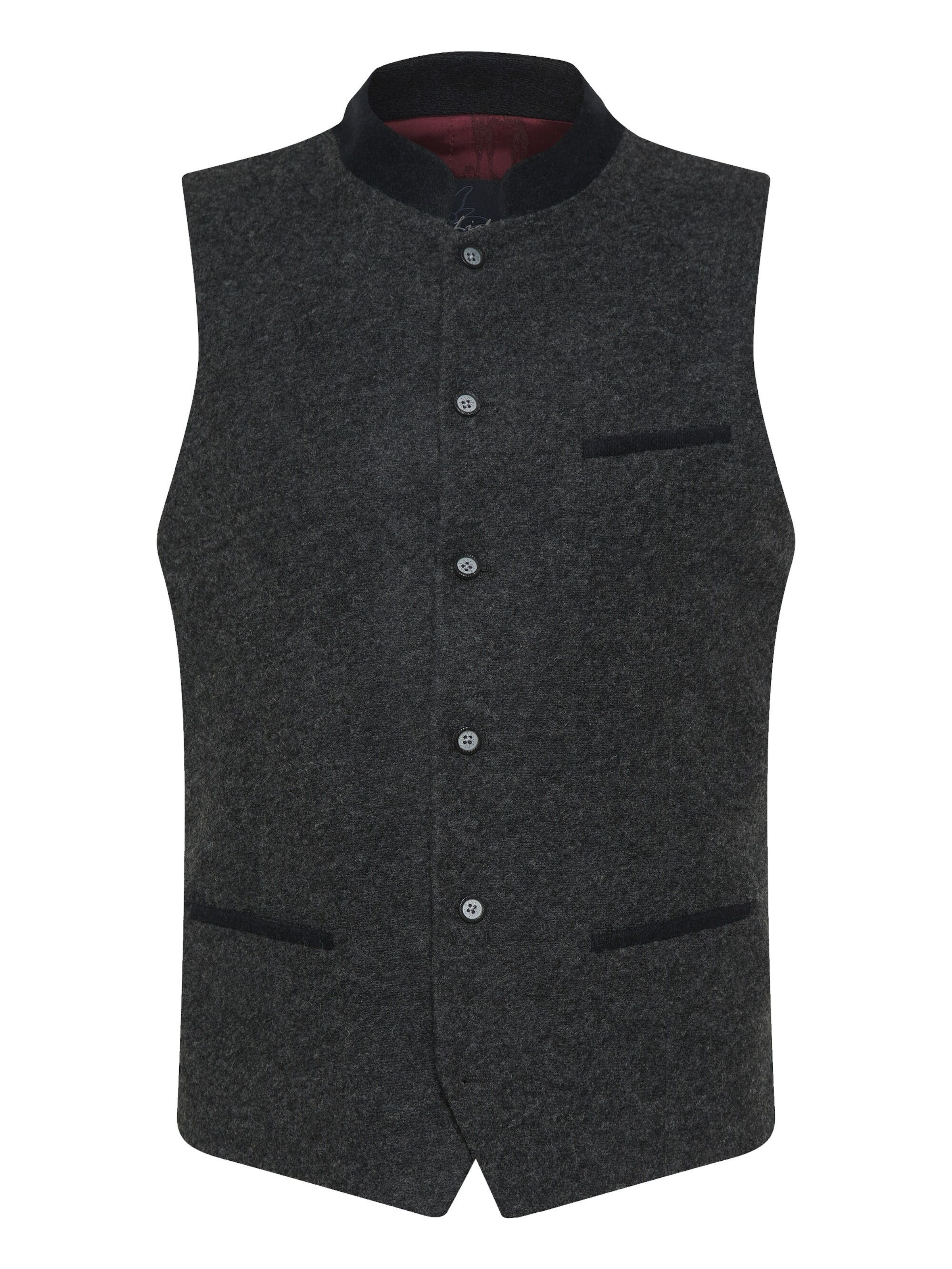 KaiserLich Trachtenweste '5446' in Schwarz: Vorderseite