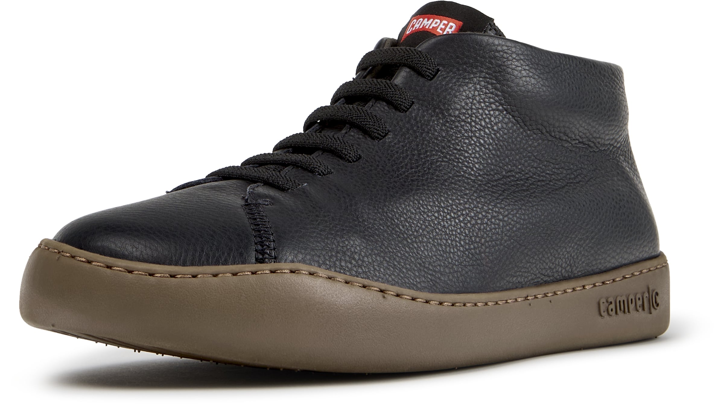 CAMPER Sneakers hoog ' Peu Touring ' in Zwart: voorkant