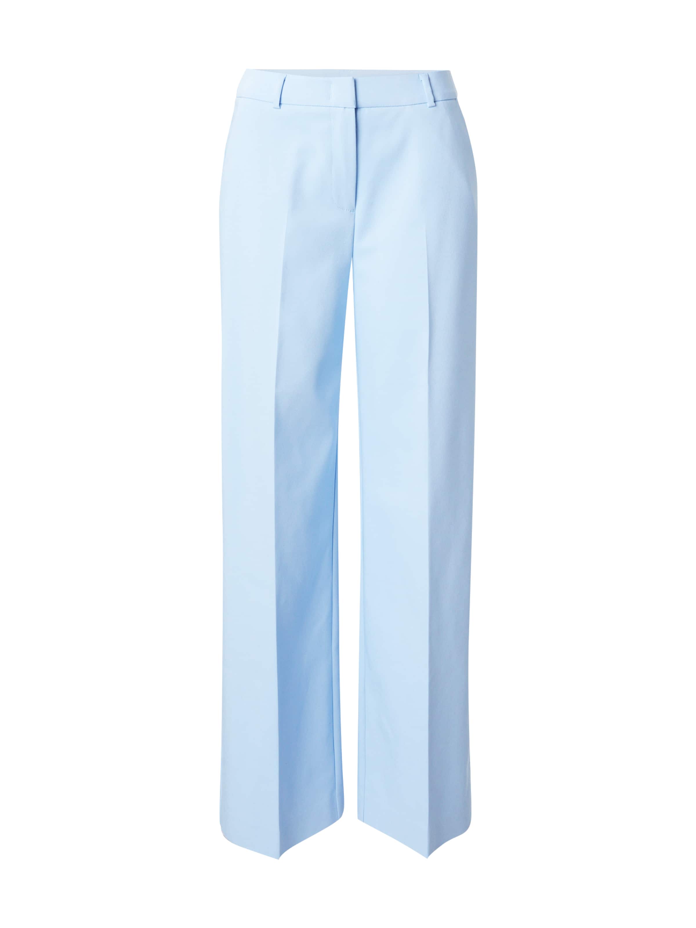 Wide Leg Pantalon à plis COMMA en bleu : devant