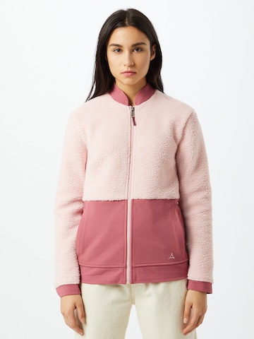 Schöffel Athletic Fleece Jacket 'Stavanger' in Pink: front