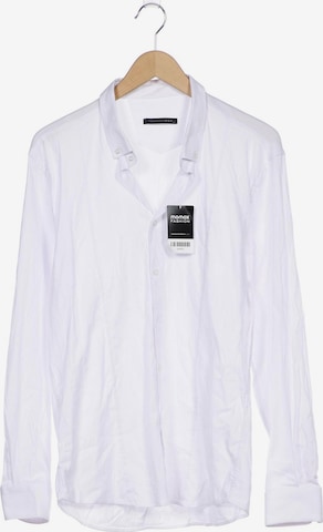 Trendyol Button Up Shirt in XXL in White: front