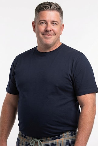 Men Plus Pajama short in Blue