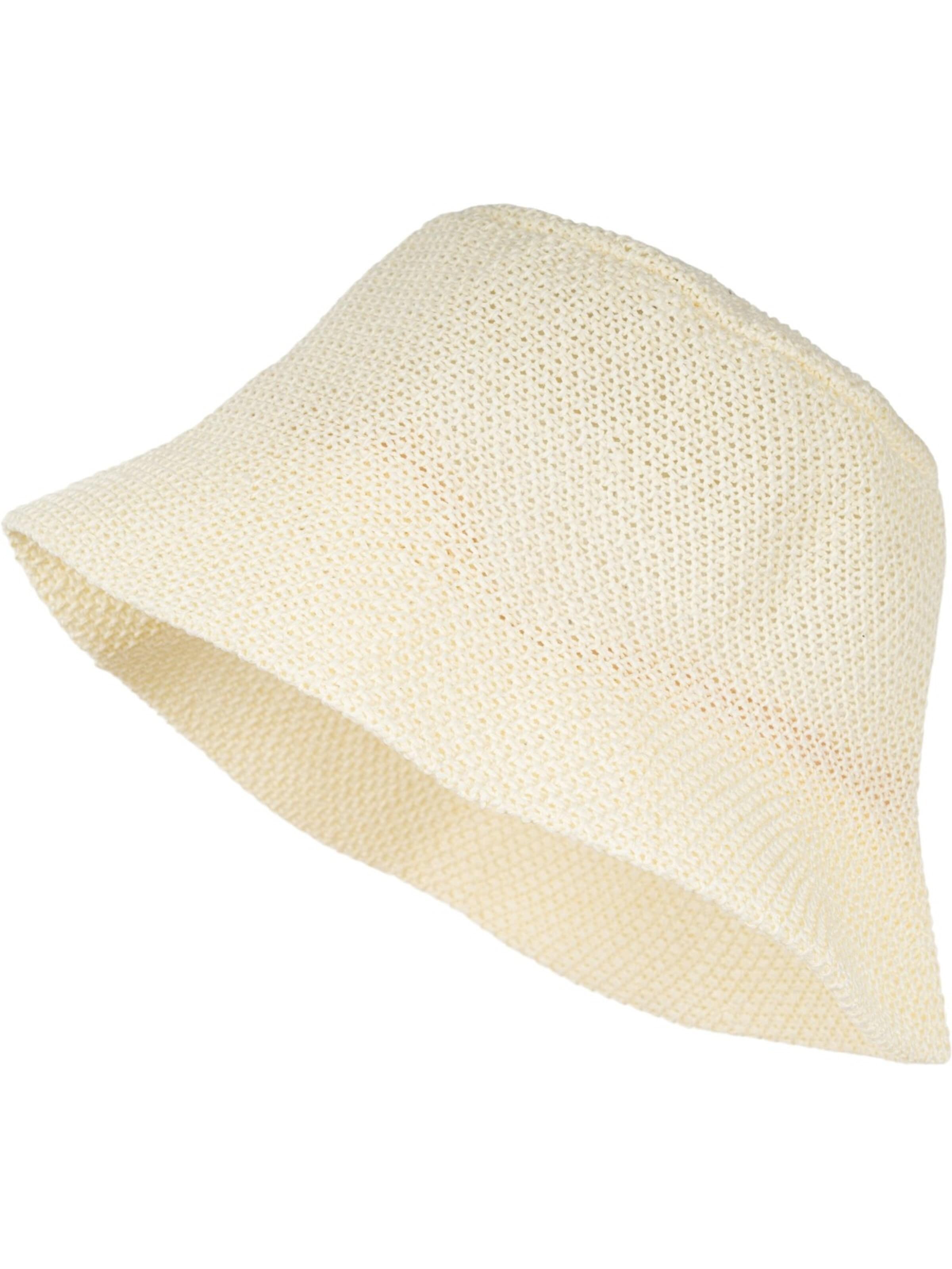 styleBREAKER Hut 'Fischerhut aus Papierstroh - Knautschhut'‌‌‌ in 54-64 in creme, Produktansicht