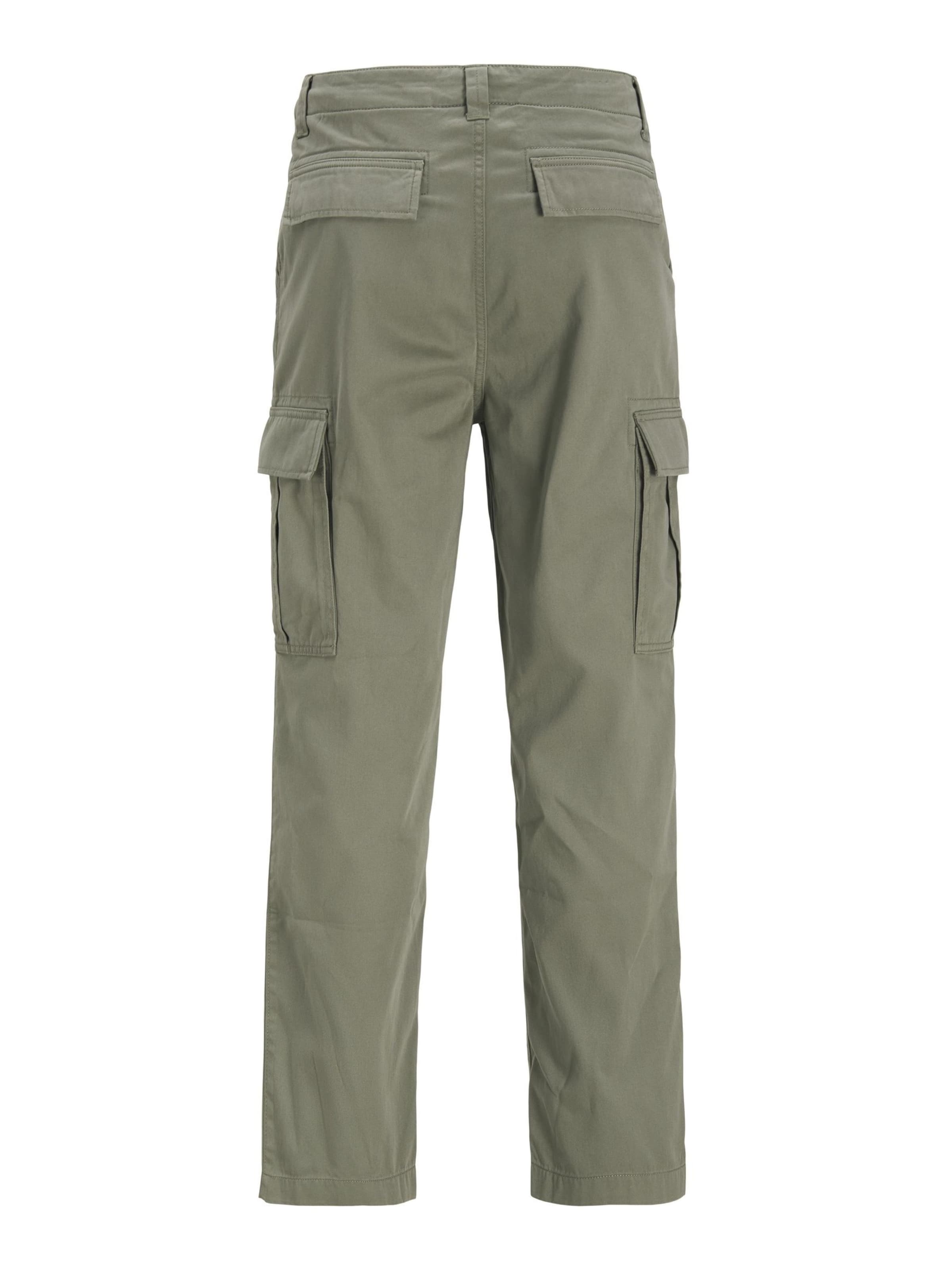 Loosefit Pantalon cargo JACK & JONES en vert