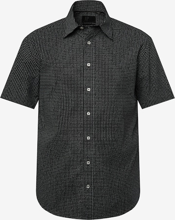JP1880 Regular fit Button Up Shirt in Black: front