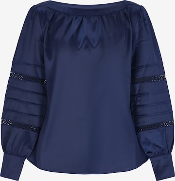 usha BLACK LABEL Blouse 'Elegant' in Blue: front