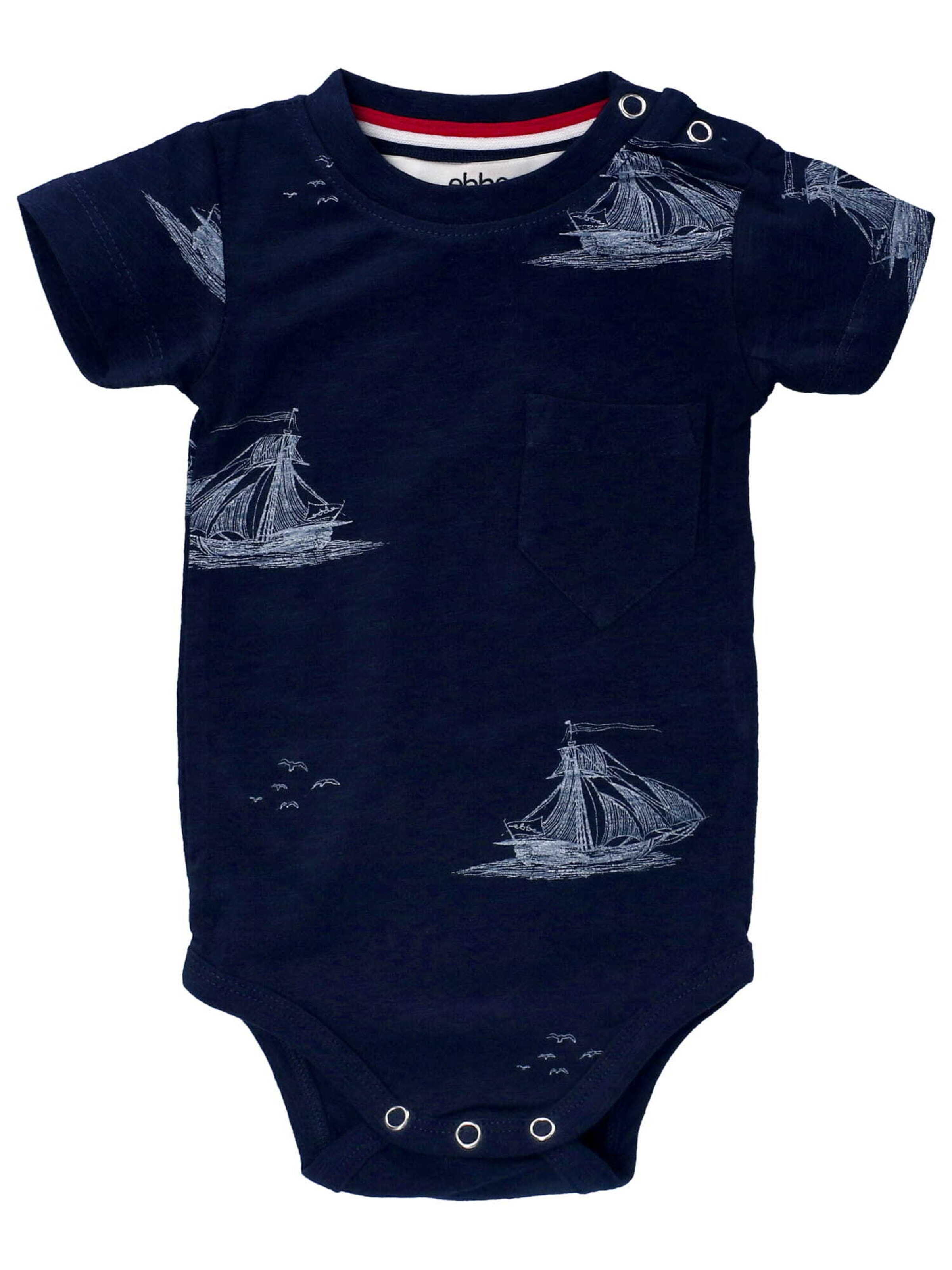 Ebbe Romper/Bodysuit 'Dylan' in Blue: front