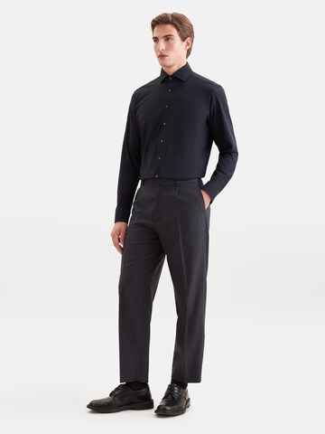 SEIDENSTICKER Comfort Fit Hemd in Schwarz