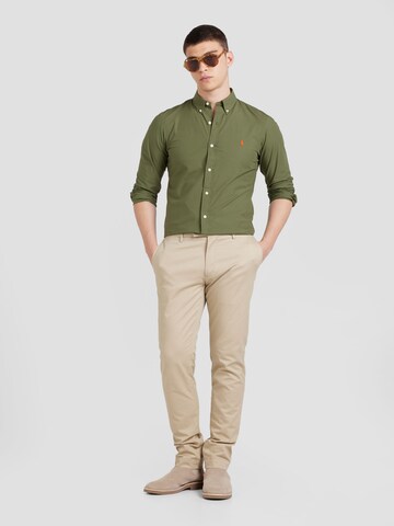 Polo Ralph Lauren Слим Рубашка в Зеленый