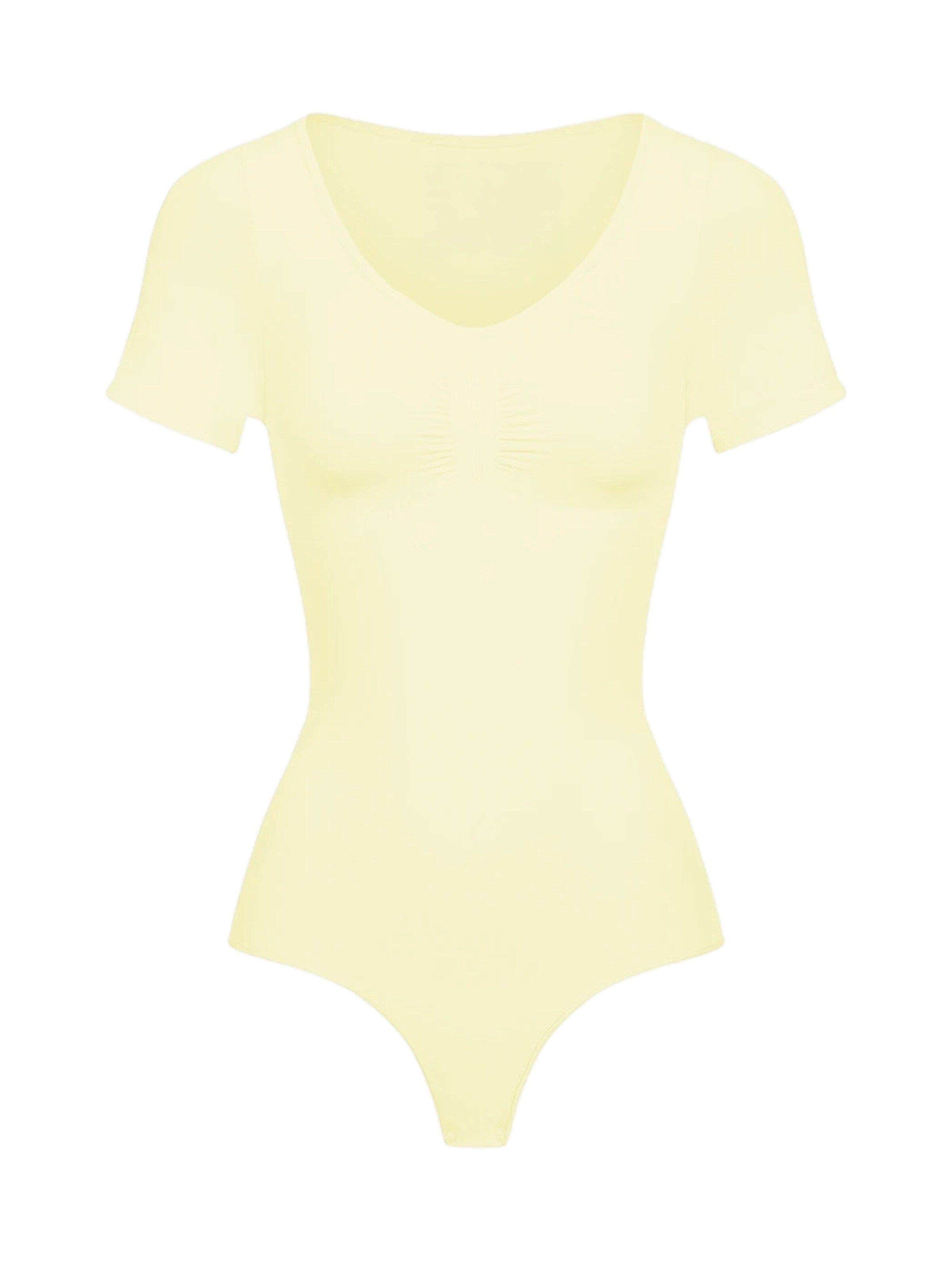 cfab Shaping bodysuit 'T-Shirt Bodysuit Sculpting Shapewear mit String' in XS in Light yellow, Item view