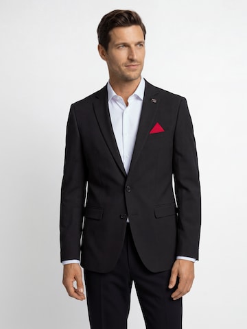 Finshley & Harding London Slim Fit Sakko in Grau: Vorderseite