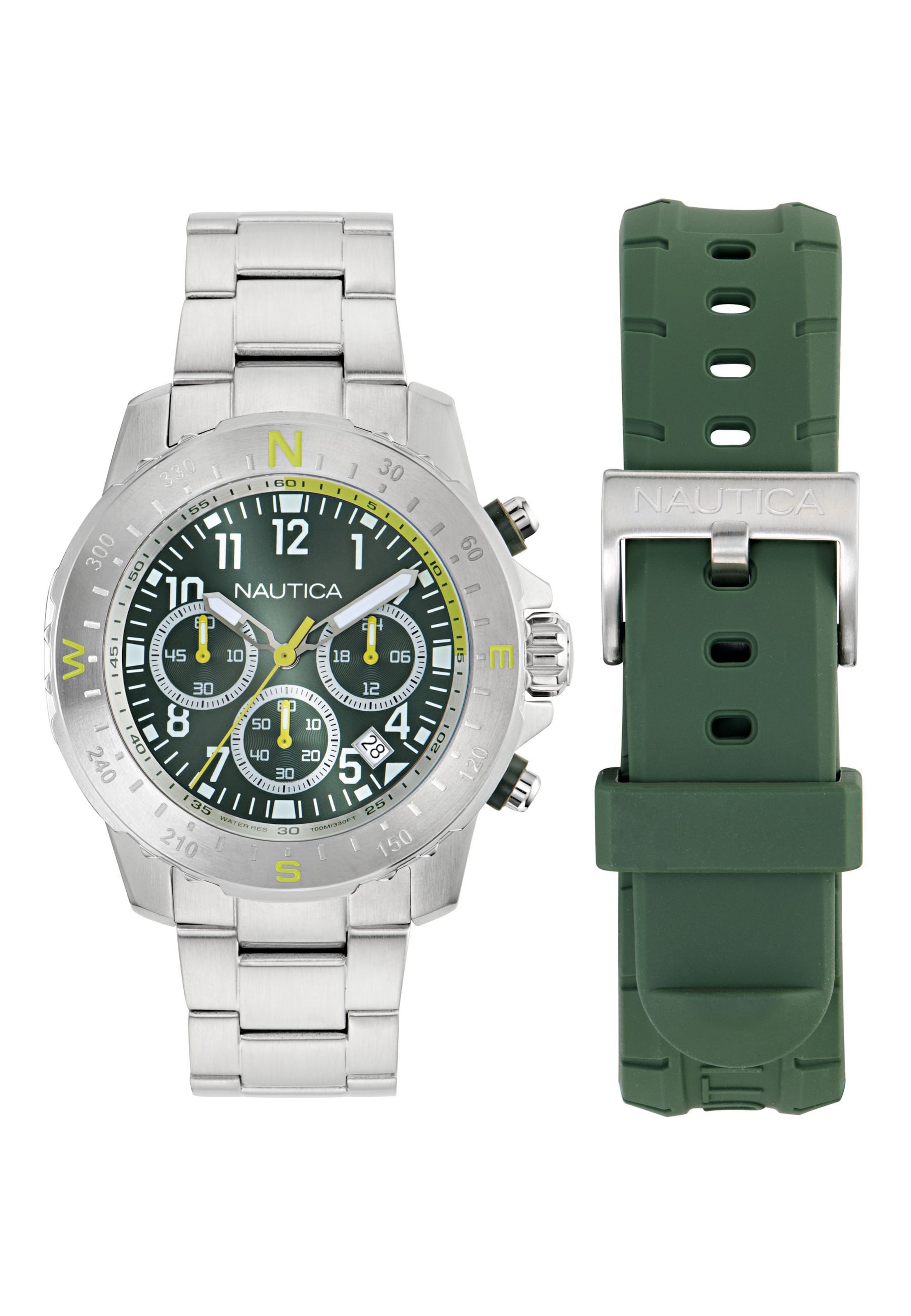 Orologio analogico ' RIDING SAIL ' di NAUTICA in argento: frontale