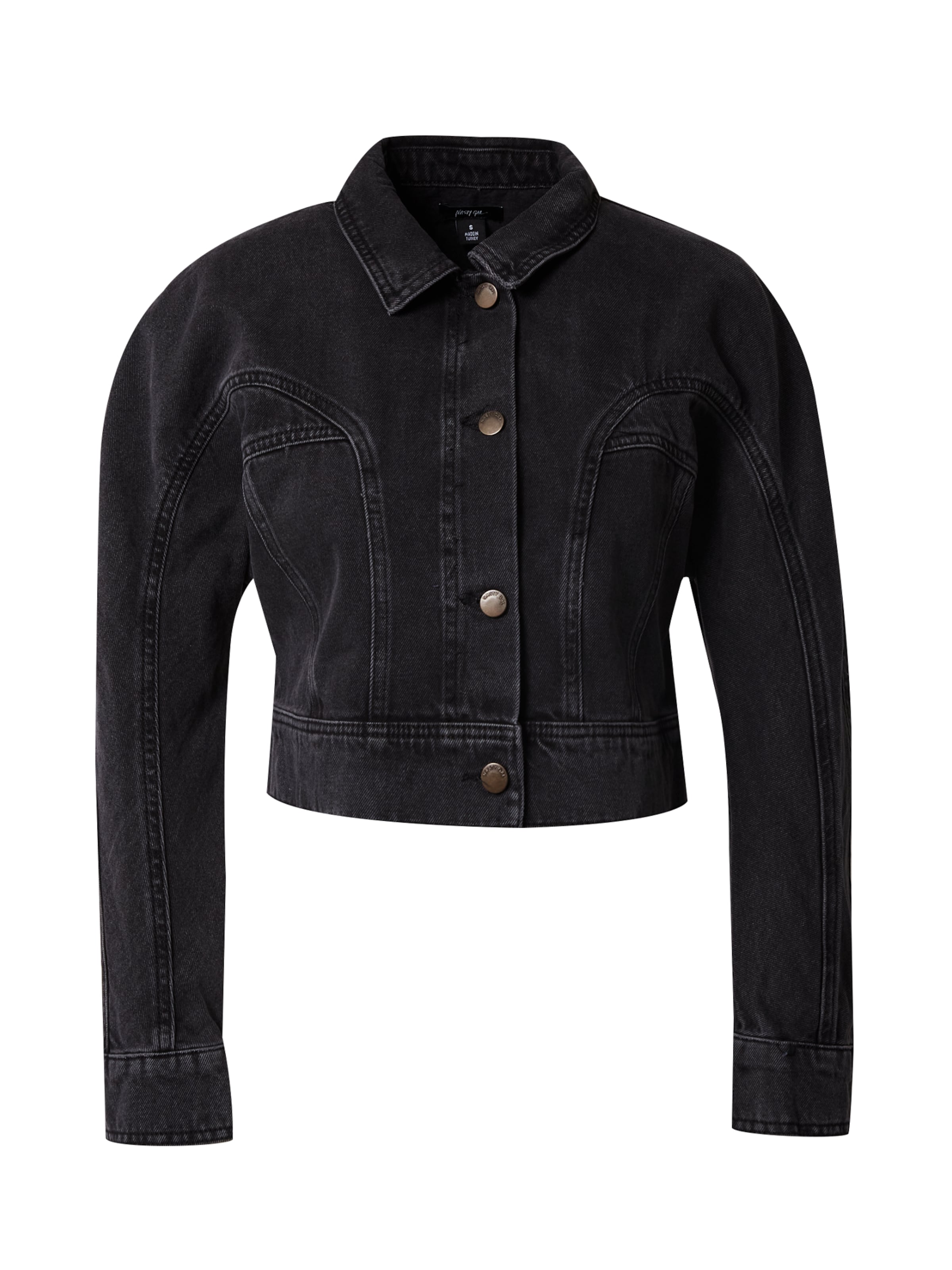 melns Nasty Gal Starpsezonu jaka: no priekšpuses