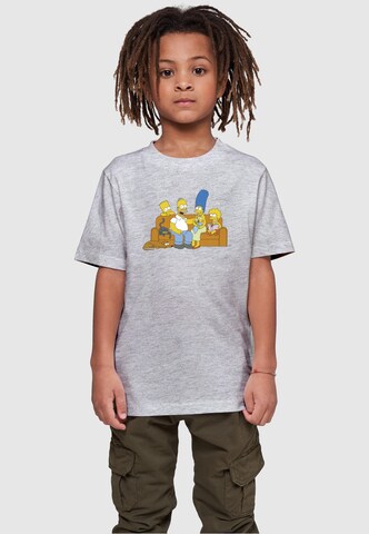 ABSOLUTE CULT T-Shirt 'Simpsons - Family' in Grau: predná strana