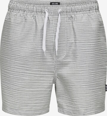 Only & Sons Board Shorts 'Ted' in Grey: front