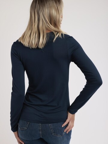 admas - Top 'ADMAS Camiseta Manga Larga Pico Raso para Mujer' en azul