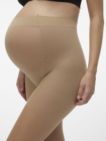 MAMALICIOUS Fine Tights 'MLSabrina' in Beige