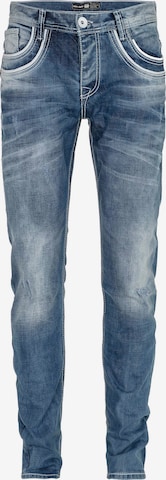 CIPO & BAXX Regular Jeans 'Busk' in Blauw: voorkant