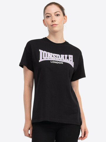 LONSDALE Shirt 'Ousdale' in Black: front